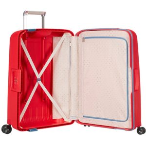 der Koffer liegt bei 2,9 kg